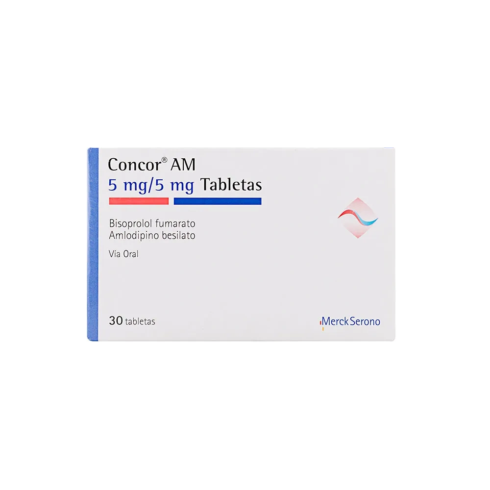 concor am 5/5 mg 30 tabletas - Imagen 1