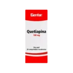 quetiapina 100 mg 30 tabletas gf (r)