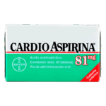 cardioaspirina 81 mg 30 tabletas