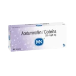 acetam+codeina 325/8mg 20 tabletas mk