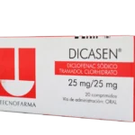 dicasen 25 mg 20 comprimidos