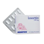 losartan 100 mg 30 tabletas mp