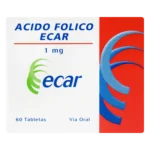acido folico 1 mg 60 tabletas ec
