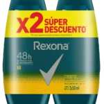 desodorante rexona rol men v8 50ml h 2 und