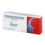 rosuvastatina 40 mg 30 tabletas ec