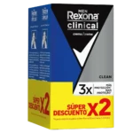 desodorante rexona clinical men 48gr 2 un p.e