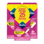 tampon nosotras dig.reg.10 un 2 pqte+mini 5 p.e