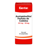 acetam+codeina 325/30 mg 30 tab gf