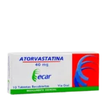 atorvastatina 40 mg 10 tabletas ec