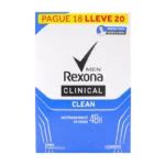 desodorante rexona clin clean 8.5gr h pg18 ll20