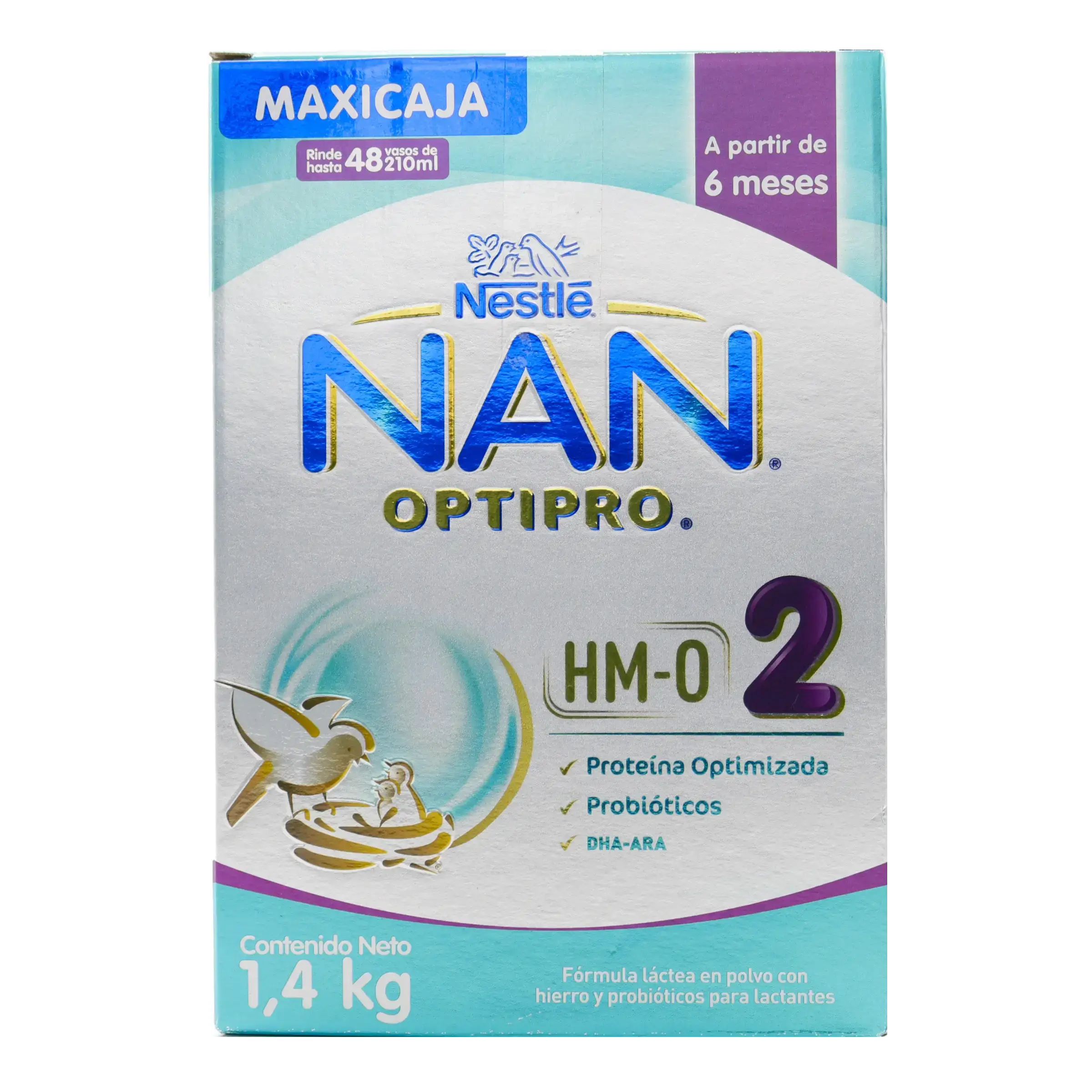 leche nan optipro 2 hmo 1.4 kg - Imagen 1