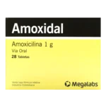 amoxidal 1 gr 28 tabletas