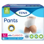 pañal tena pants clasico large 16 und