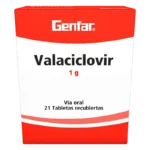 valaciclovir gf 1 gr 21 tabletas gf