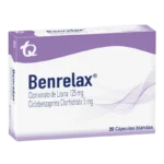 benrelax 125/5 mg 20 capsulas