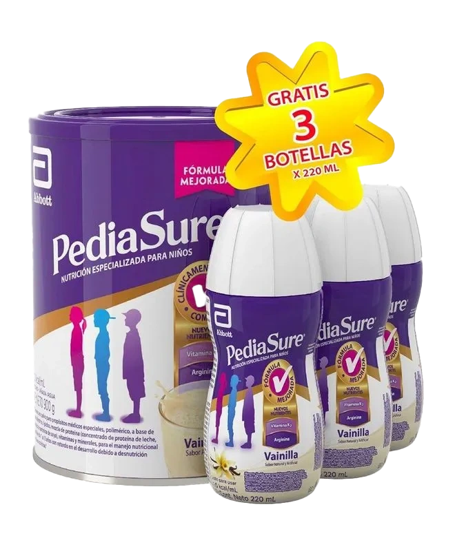 56715_PEDIASURE_VAINILLA_900GR3_PED.LIQ_.220_ML_.webp pediasure vainilla 900gr+3 ped.liq.220 ml - Imagen 1