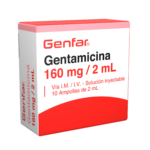 gentamicina 160mg/2ml 10 ampollas gf
