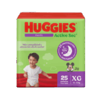pañal huggies pants active sec et.4 xg 25 und