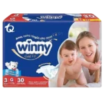 pañal winny ult gold et.3 30 und+toallas ave 10 un