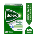 DOLEX AVANZADO 500 MG (ACETAMINOFEN) 200 TABLETAS.