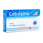 CETIRIZINA 10 MG 10 TABLETAS AG