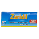 ZERIDIL 10 MG (CETIRIZINA) 10 TABLETAS