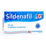 SILDENAFIL 50 MG 4 TABLETAS AG